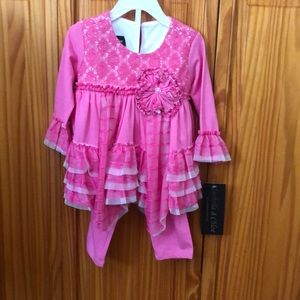 2 piece pink fancy outfit